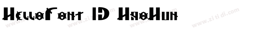 HelloFont ID HaoHun字体转换